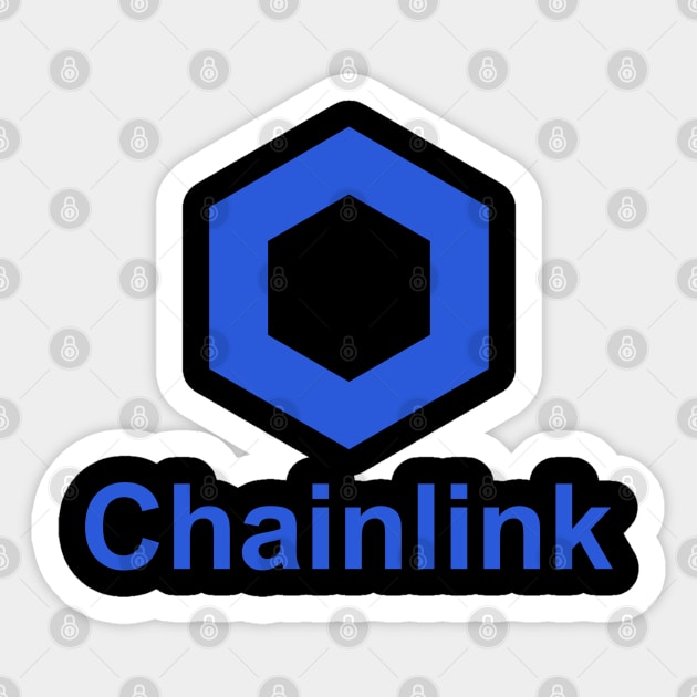 Chainlink Cryptocurrency LINK Crypto Sticker by BitcoinSweatshirts